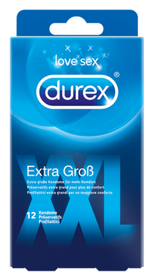 Image of Durex Kondome Gefühlsecht XXL (12 Stk)