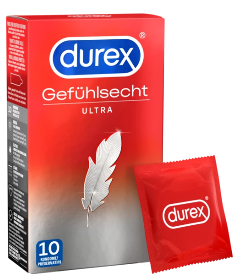 Image of Durex Kondome Gefühlsecht Ultra (12 Stk)