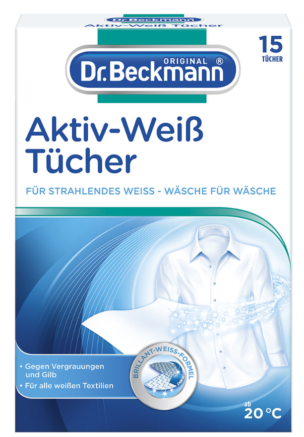 Image of Dr.Beckmann Aktiv Weiß Tücher (15 Stk)