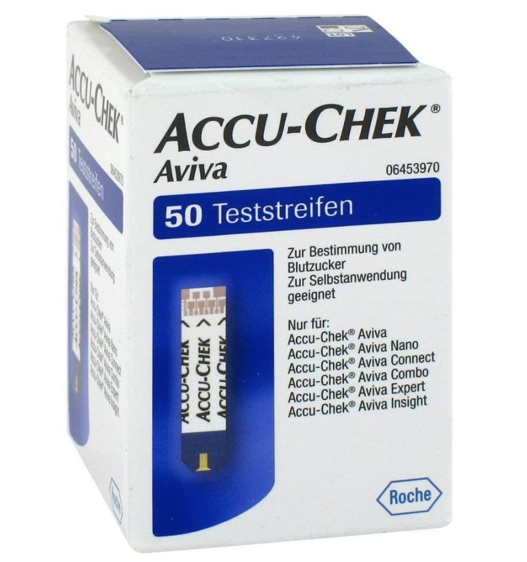 Image of Accu-Chek (PI-APS) Aviva Teststreifen (2 x 50 Stk)