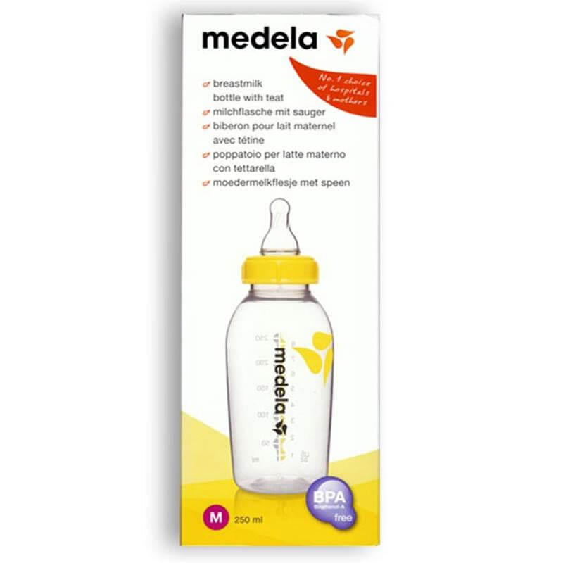 Image of medela Milchflasche mit Sauger M 4-6 Monate (250ml)