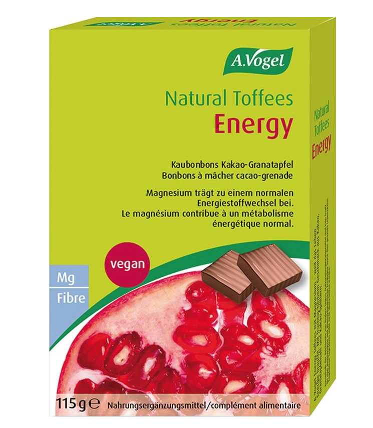Image of A. Vogel Natural Toffees Energy Kakao-Granatapfel (115g)