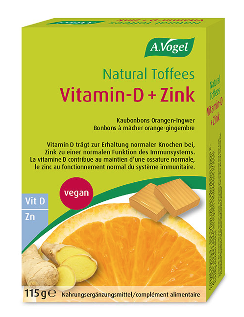 Image of A. Vogel Natural Toffees Vitamin-D + Zink (115g)