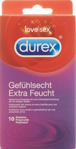 Image of Durex Kondome Gefühlsecht extra feucht (10 Stk)