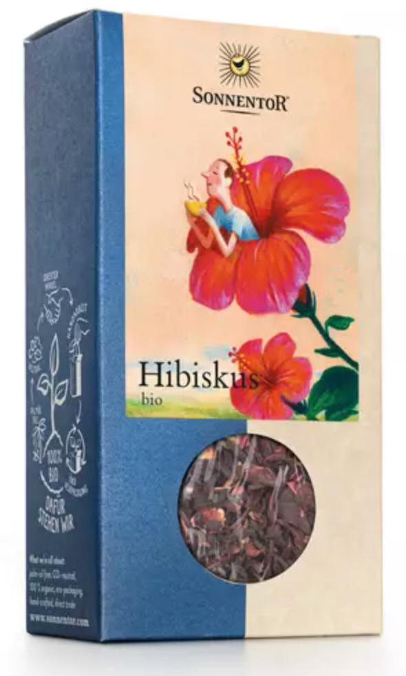 Image of Sonnentor Hibiskus Blüten Tee Bio (80g)