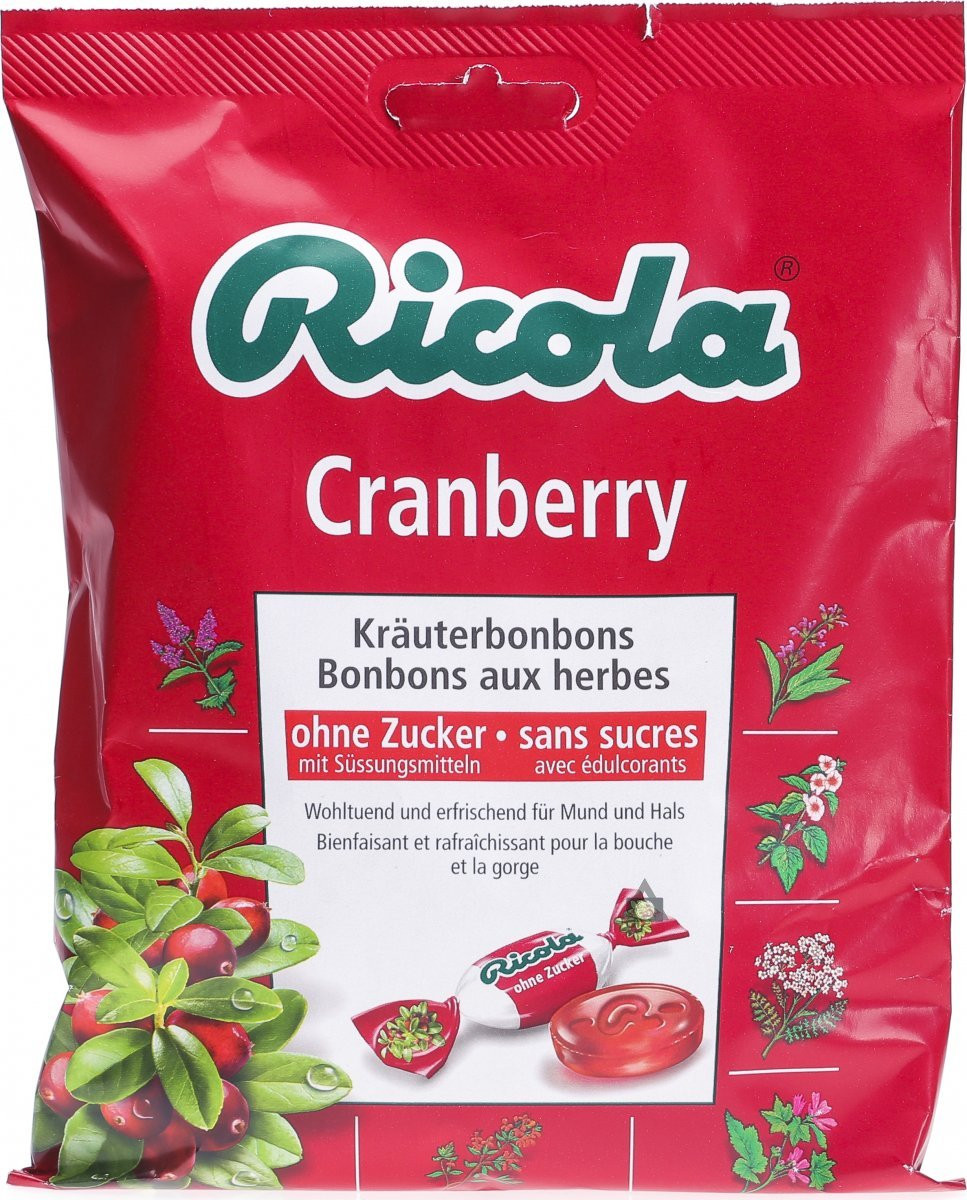 Image of Ricola Cranberry Bonbons ohne Zucker (125g)