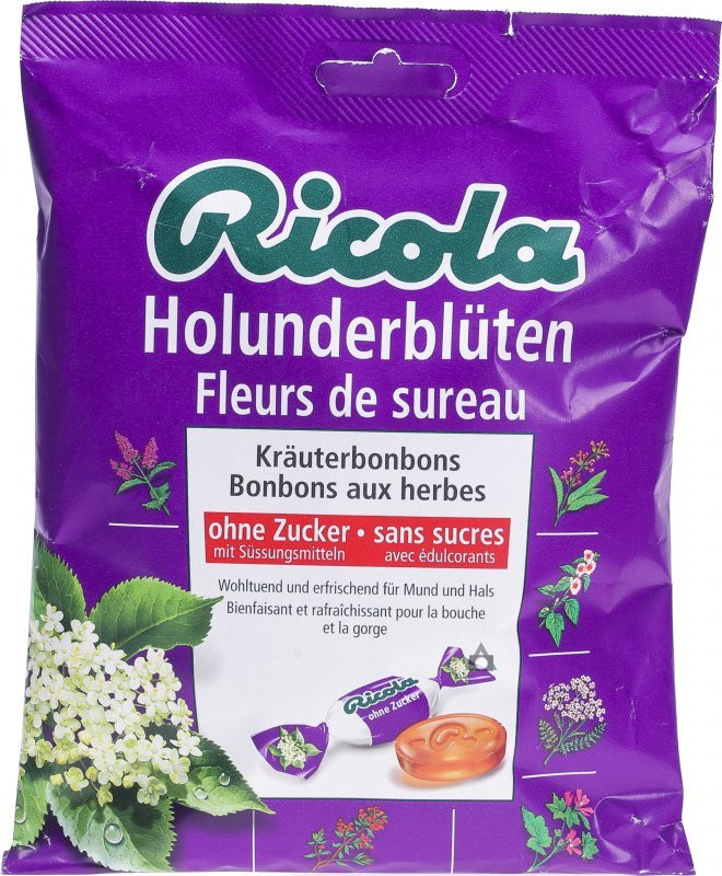 Image of Ricola Holunderblüten Bonbons ohne Zucker (125g)