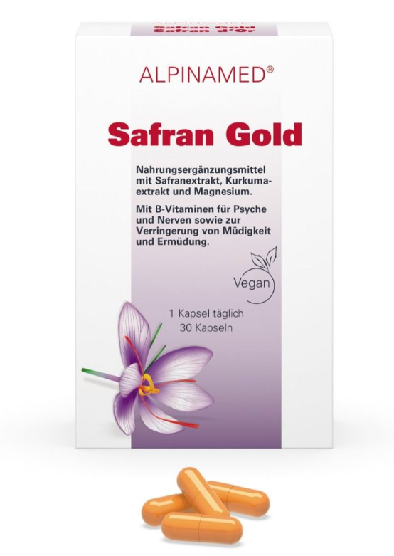Image of Alpinamed Safran Gold Kapseln (30 Stk)