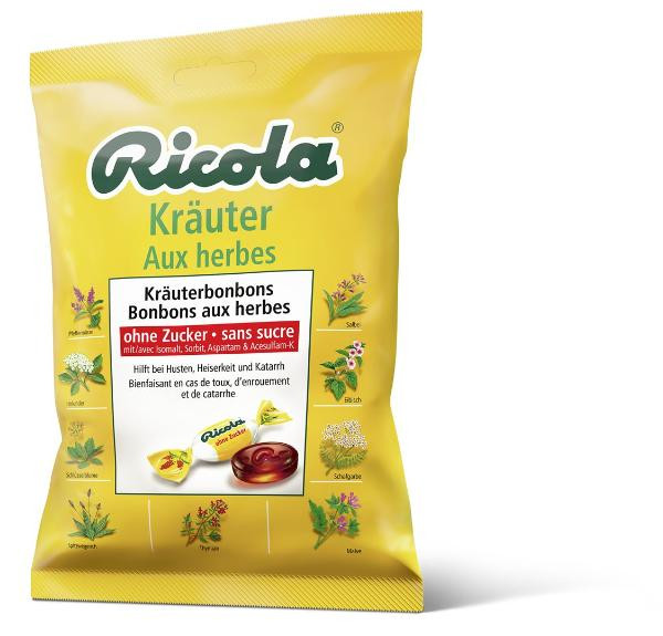 Image of Ricola Kräuterbonbons ohne Zucker (125g)