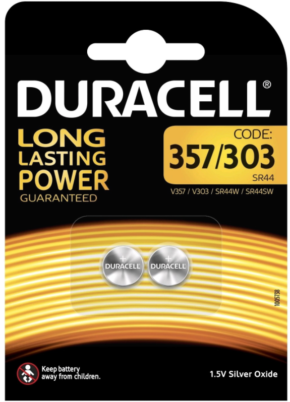 Image of DURACELL 357 / 303 / SR44 / 1,5V (2 Stk)