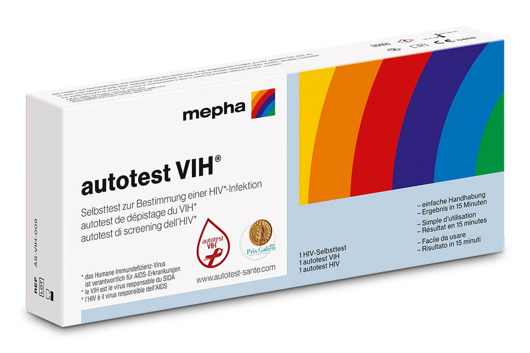 Image of mepha Autotest VIH zur Bestimmung einer HIV-Infektion (1 Stk)