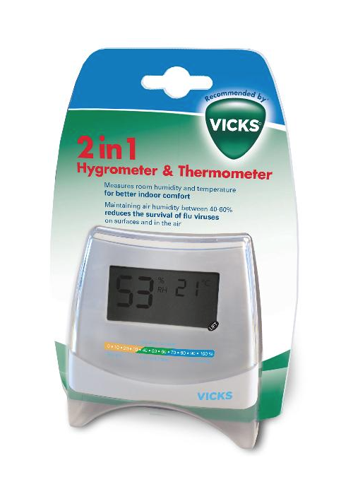 Image of VICKS 2in1 Hygrometer & Thermometer (1 Stk)