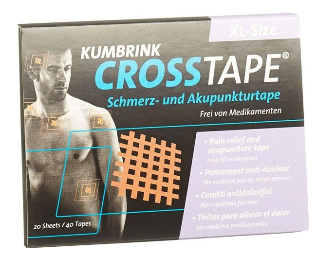 Image of CROSSTAPE Schmerz- und Akupunkturtape Grösse XL (40 Stk)