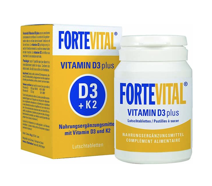 Image of FORTEVITAL Vitamin D3 plus Lutschtabletten (60 Stk)