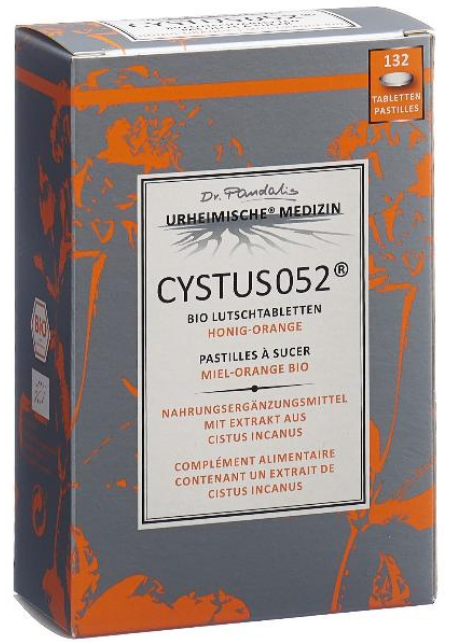 Image of Cystus 052 Bio Lutschtabletten Honig-Orange (132 Stk)