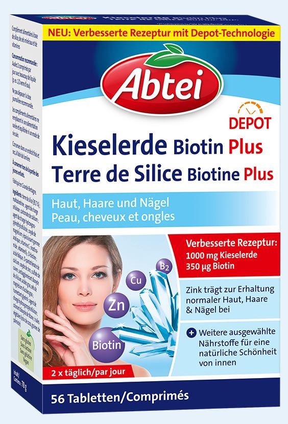 Image of Abtei Kieselerde Biotin Plus (56 Stk)