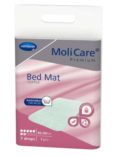 Image of MoliCare Premium Bed Mat Textile 7 Tropfen 85 x 90cm (1 Stk)