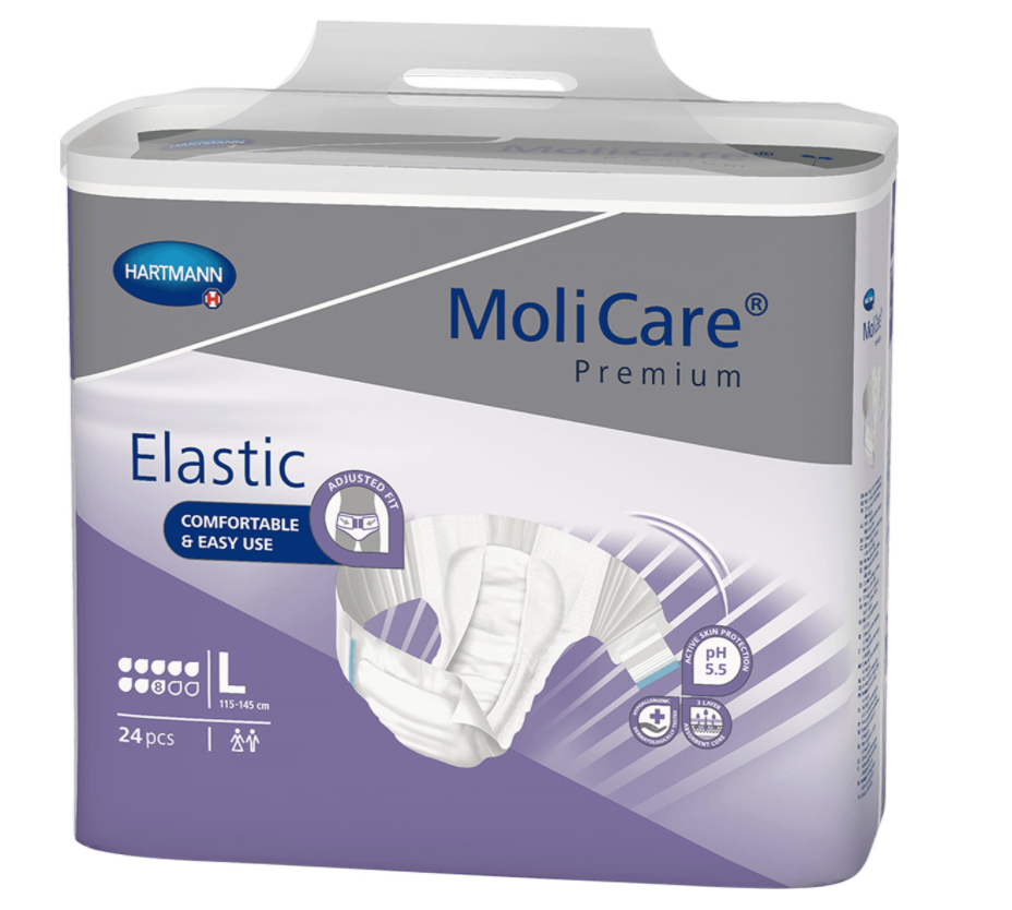 Image of MoliCare Premium Elastic 8 Tropfen Gr. L (24 Stk)