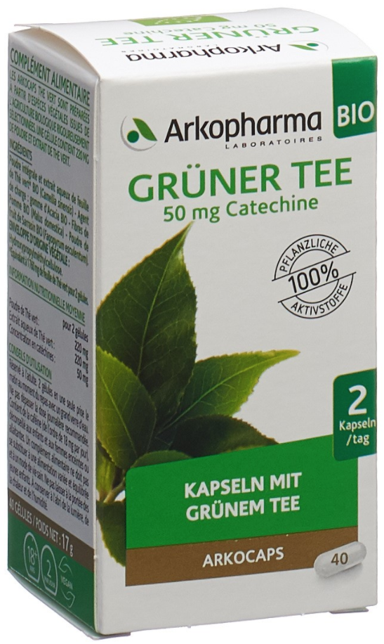 Image of ARKOCAPS Grüner Tee Bio Kapseln (40 Stk)