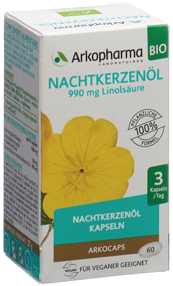 Image of ARKOCAPS Nachtkerzenöl Bio Kapseln (60 Stk)