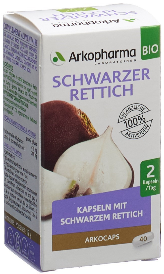 Image of ARKOCAPS Schwarzer Rettich Bio Kapseln (40 Stk)
