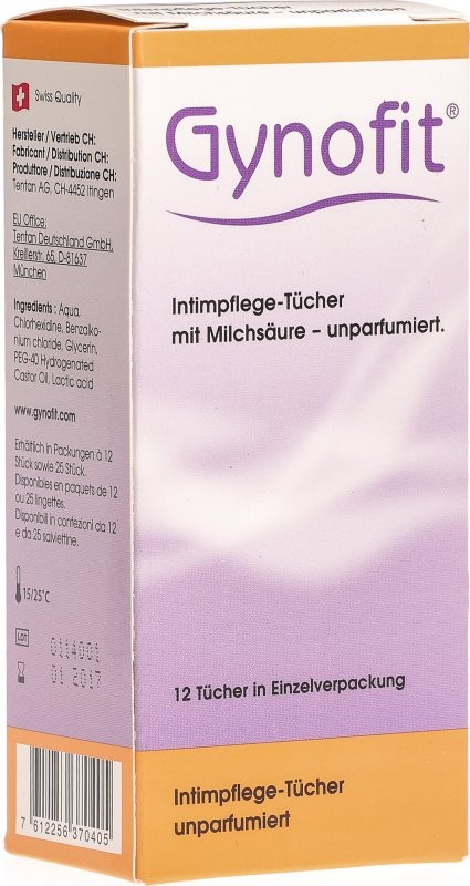 Image of Gynofit Intimpflege Tücher Unparfümiert (12 Stk)