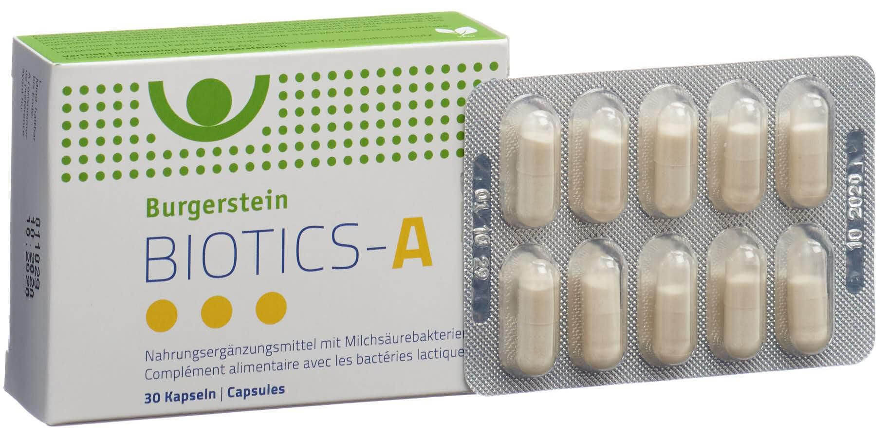 Image of Burgerstein Biotics A Kapseln (30 Stk)
