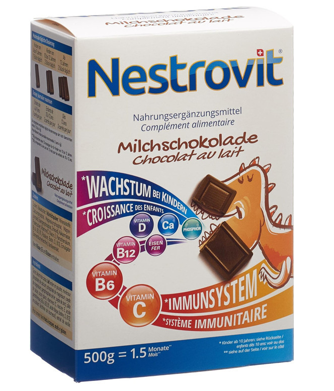 Image of Nestrovit Milchschokolade Nahrungsergänzungsmittel (500g)