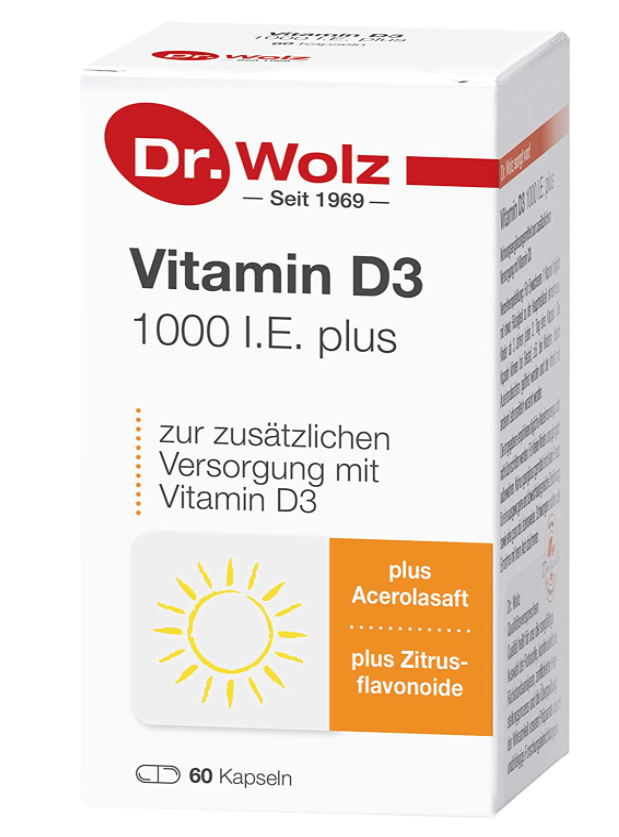 Image of Dr. Wolz Vitamin D3 1000 I.E. plus Kapseln (60 Stk)