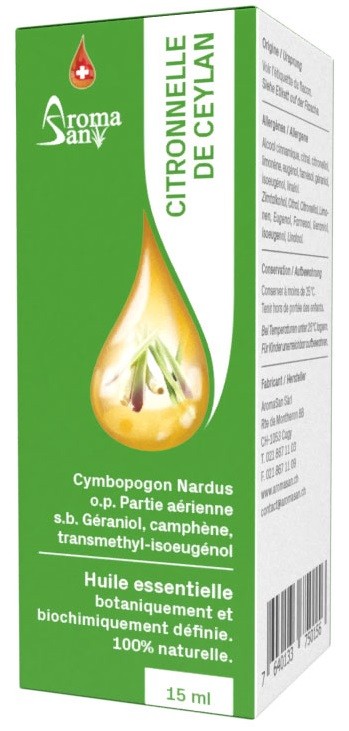 Image of AromaSan Ceylon Citronella Ätherisches Öl (15ml)