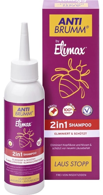 Image of ANTI BRUMM By Elimax 2in1 Shampoo LAUS STOP (100ml)