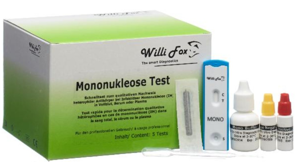 Image of Willi Fox Mononukleose Test (5 Stk)