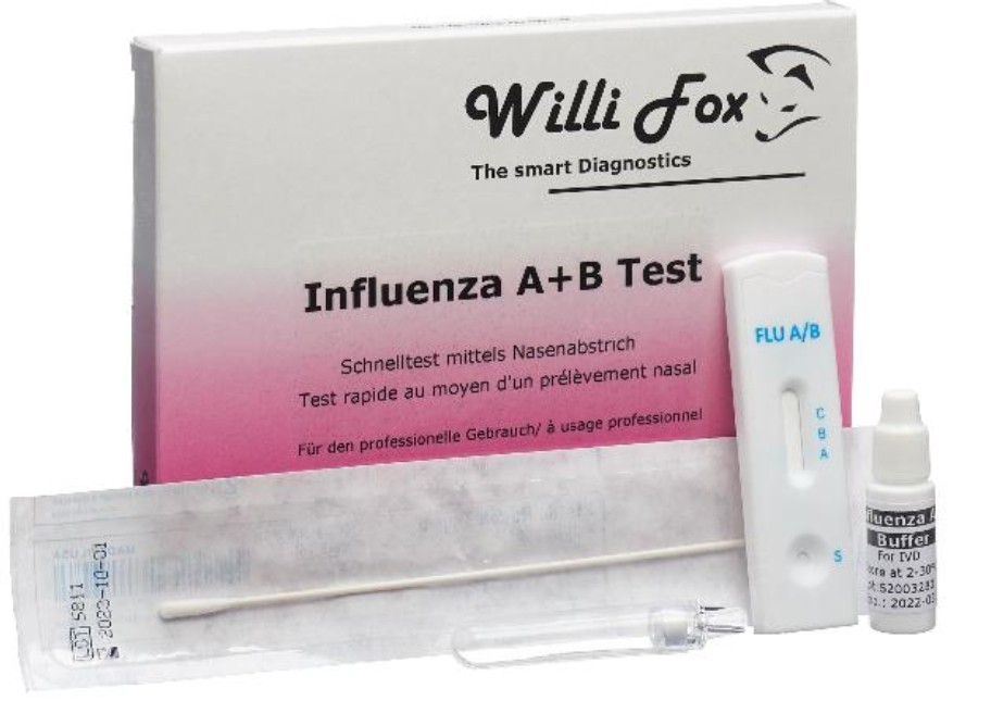 Image of Willi Fox Influenza A+B Test (5 Stk)