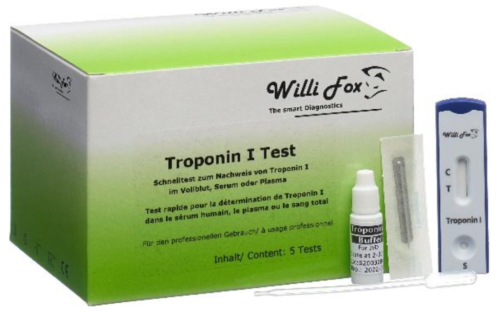 Image of Willi Fox Troponin I Test (5 Stk)