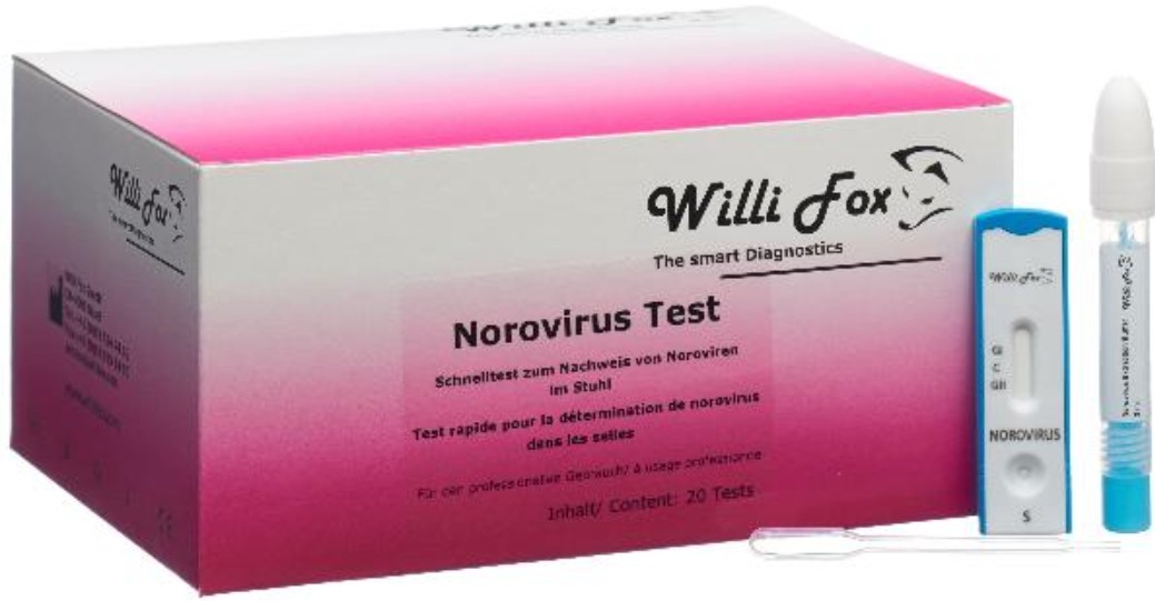 Image of Willi Fox Norovirus Stuhl Test (20 Stk)