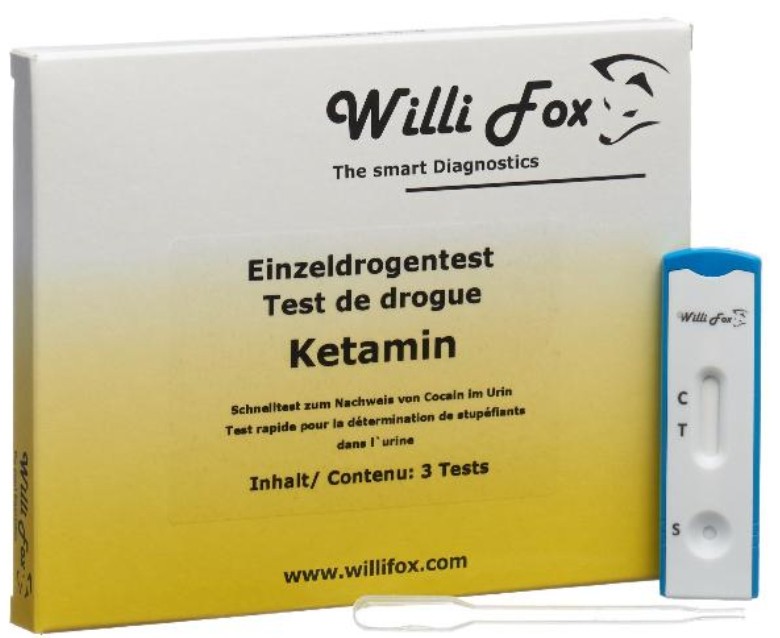 Image of Willi Fox Drogentest Ketamin Urin (3 Stk)