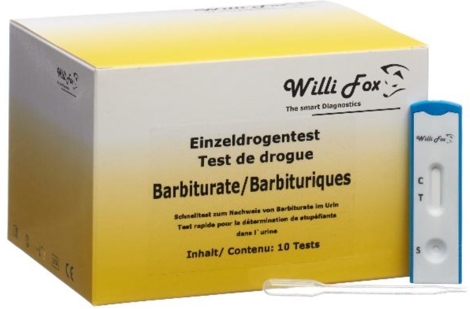 Image of Willi Fox Drogentest Barbiturate Urin (10 Stk)