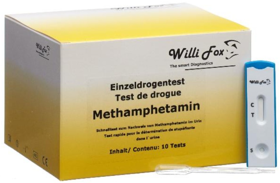 Image of Willi Fox Drogentest Methamphetamin Urin (10 Stk)