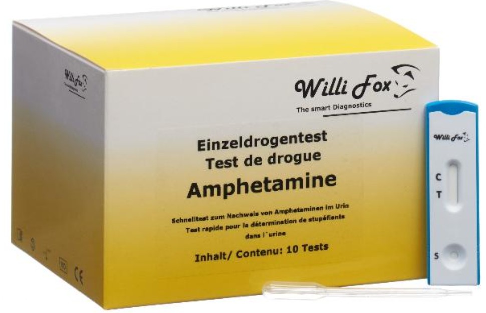 Image of Willi Fox Drogentest Amphetamine Urin (10 Stk)