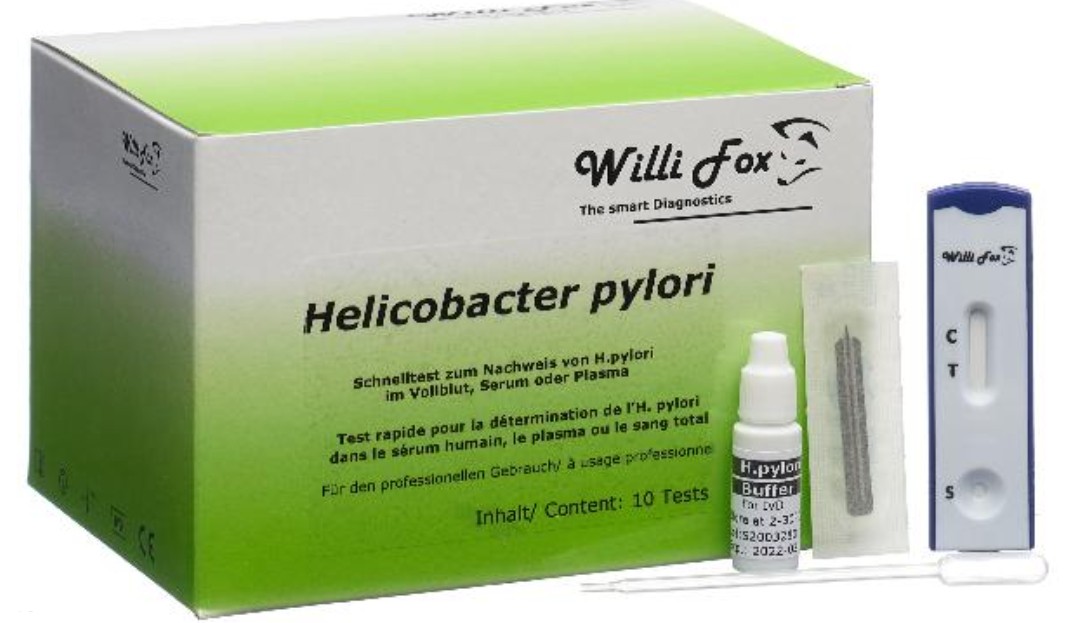 Image of Willi Fox Helicobacter Pylori Test Blut (10 Stk)
