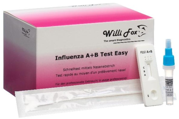 Image of Willi Fox Influenza A&B Test Easy (5 Stk)