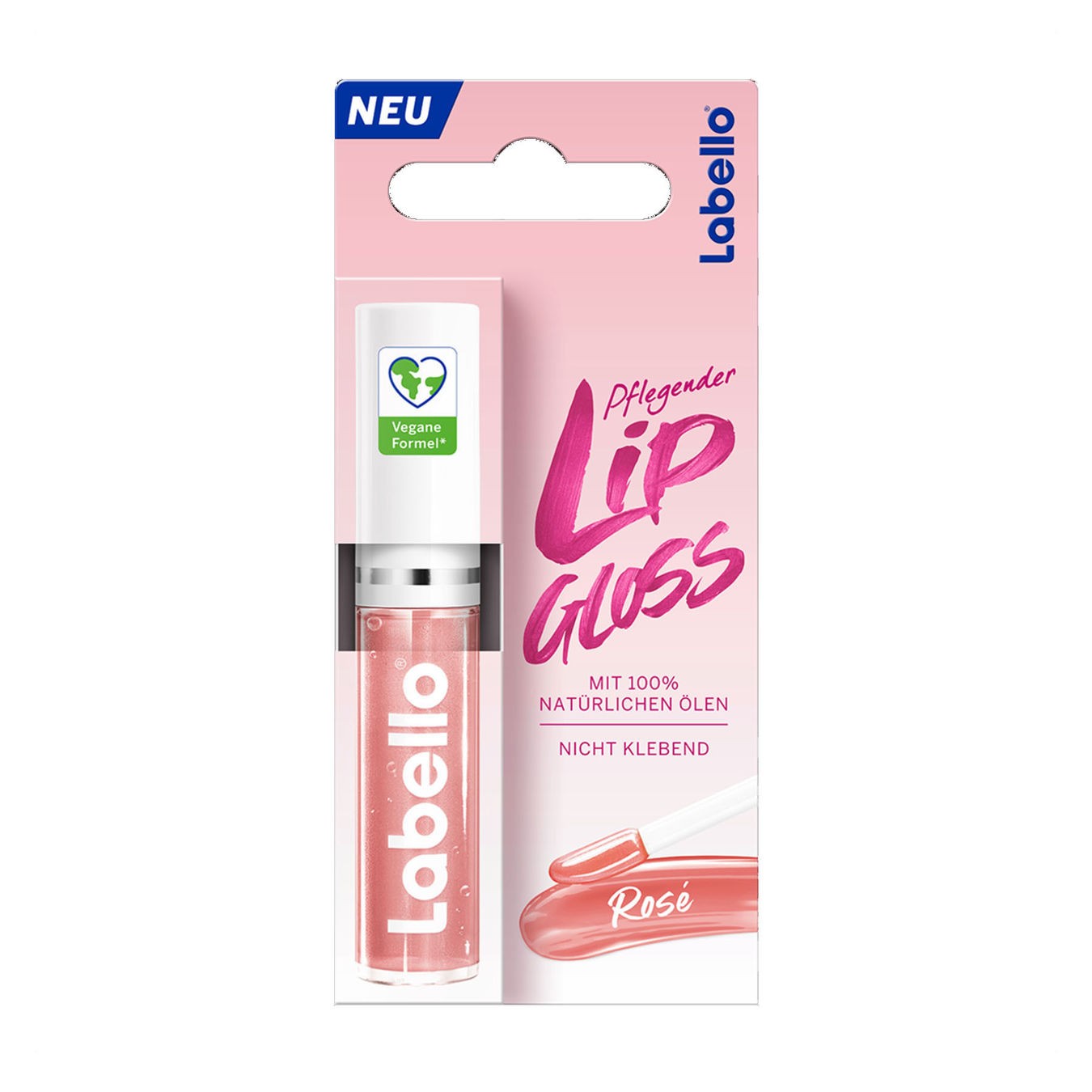 Image of Labello Caring Lip Gloss Rosé (5.5ml)