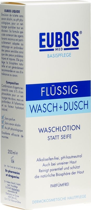 Image of EUBOS FLÜSSIG WASCH & DUSCH Parfümfrei (200ml)