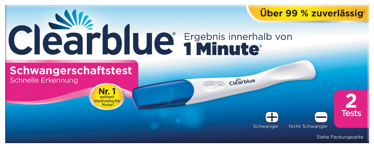 Image of Clearblue Schwangerschaftstest schnelle Erkennung (2 Stk)