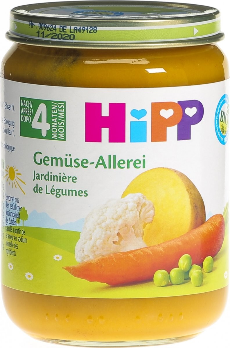 Image of Hipp Gemüse-Allerlei Glas (190g)