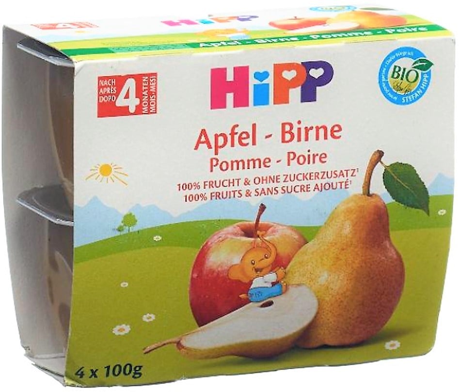 Image of Hipp Apfel-Birne Fruchtpause (4x100g)