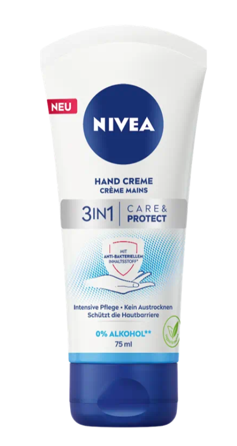 Image of Nivea 3in1 Care & Protect Hand Creme (75ml)