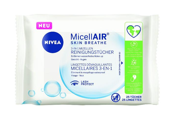 Image of Nivea 3-in-1 Mizellen Reinigungstücher (25 Stk)