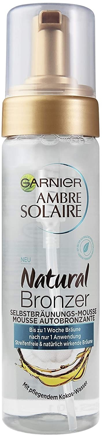 Image of GARNIER AMBRE SOLAIRE Natural Bronzer Selbstbräunungs-Mousse (200ml)