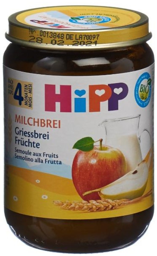 Image of HIPP MILCHBREI Griessbrei Früchte (190g)
